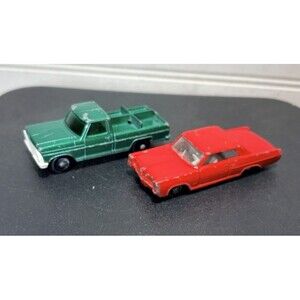 Vtg 1969 Green Lesney Matchbox Kennel Truck Series # 50 & #22 Pontiac Grand Prix